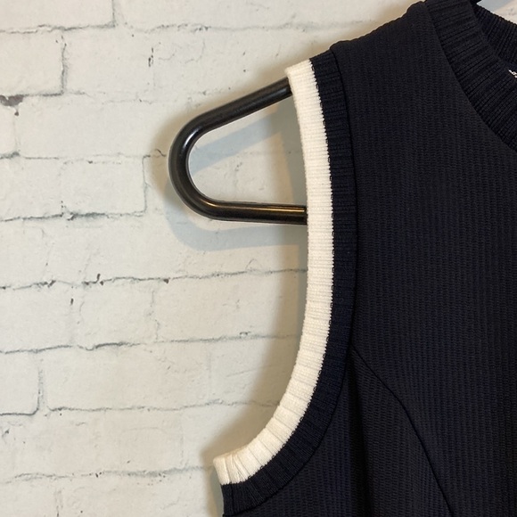 WAAC Win At All Costs! NWT Golf Soft Shell 1/2 Zip Dress M Black White Deadstock - Picture 12 of 16